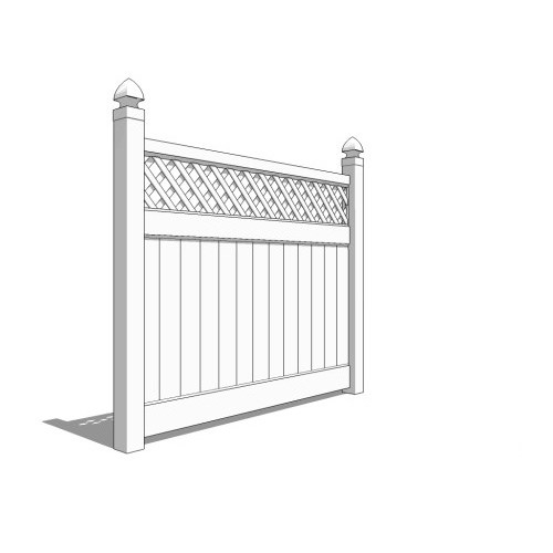 View Chesterfield Vinyl Fencing with Accents